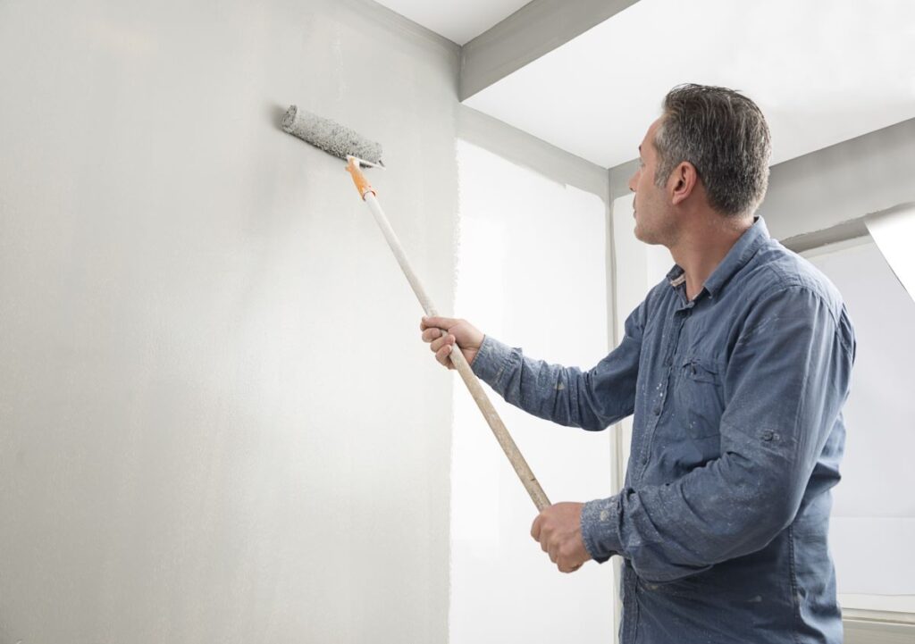 Man painting in Reno, Nevada